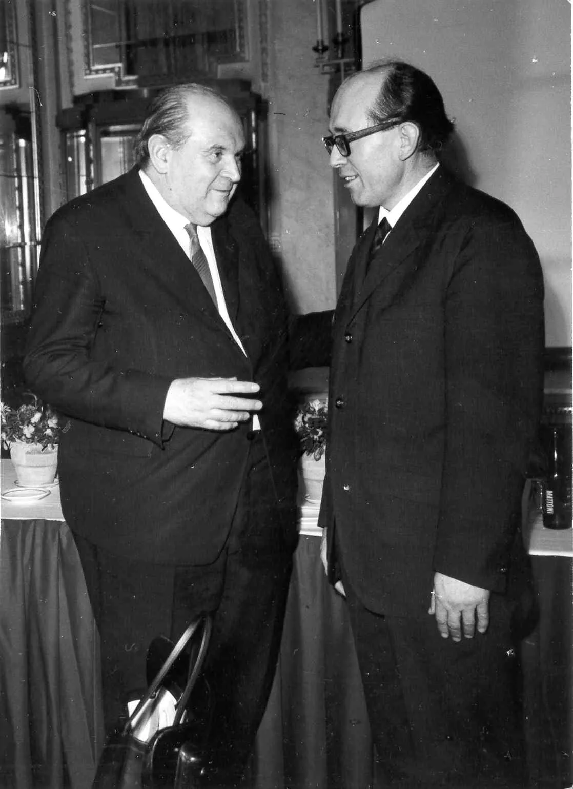 Josef Němec se zakladatelem SÚRPMO V. Lorenzem, 50. léta 20. st.